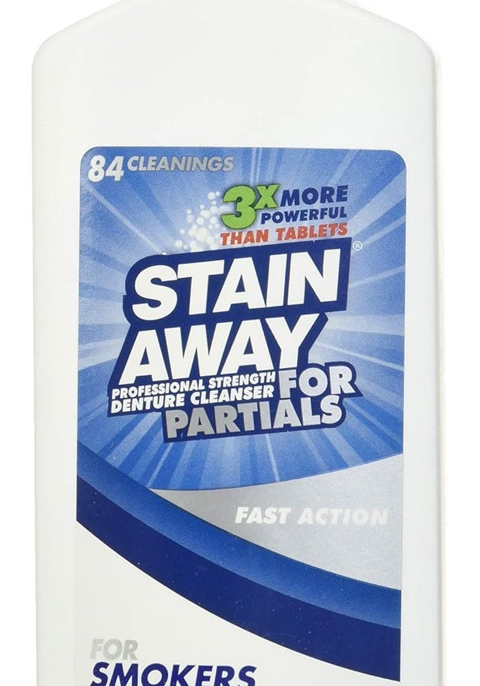 Stain-Away Professional Strength Denture Cleanser for Partials, 8.4 Ounce - Image 1