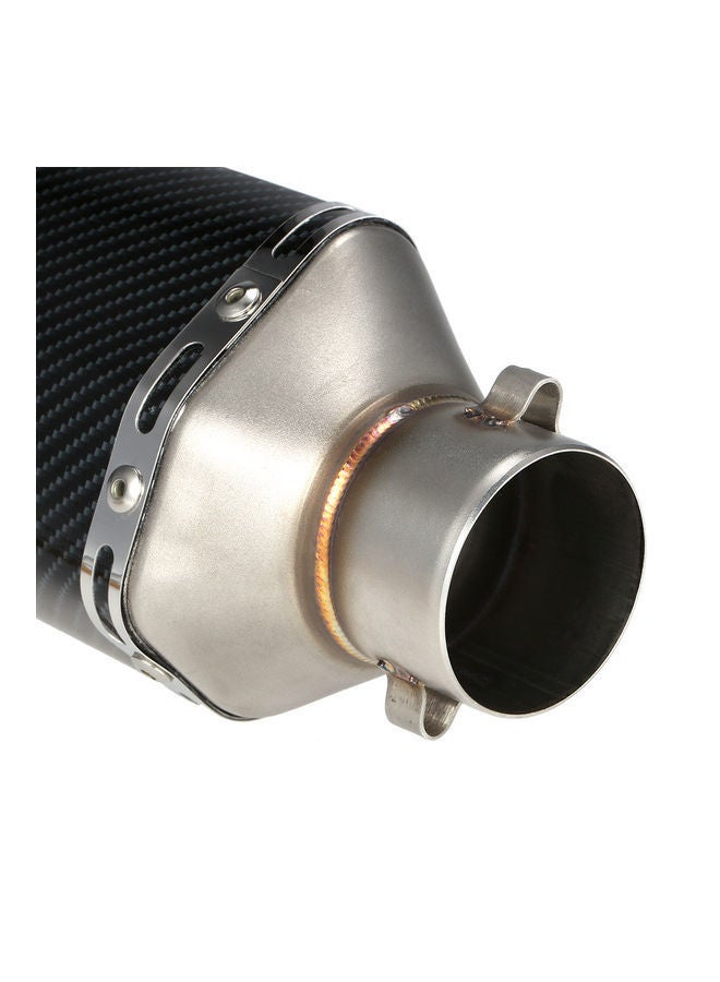 NIBEMINENT Carbon Fiber Colour Small Hexagon Oblique Tail Refit Exhaust Muffler 51mm - Image 4