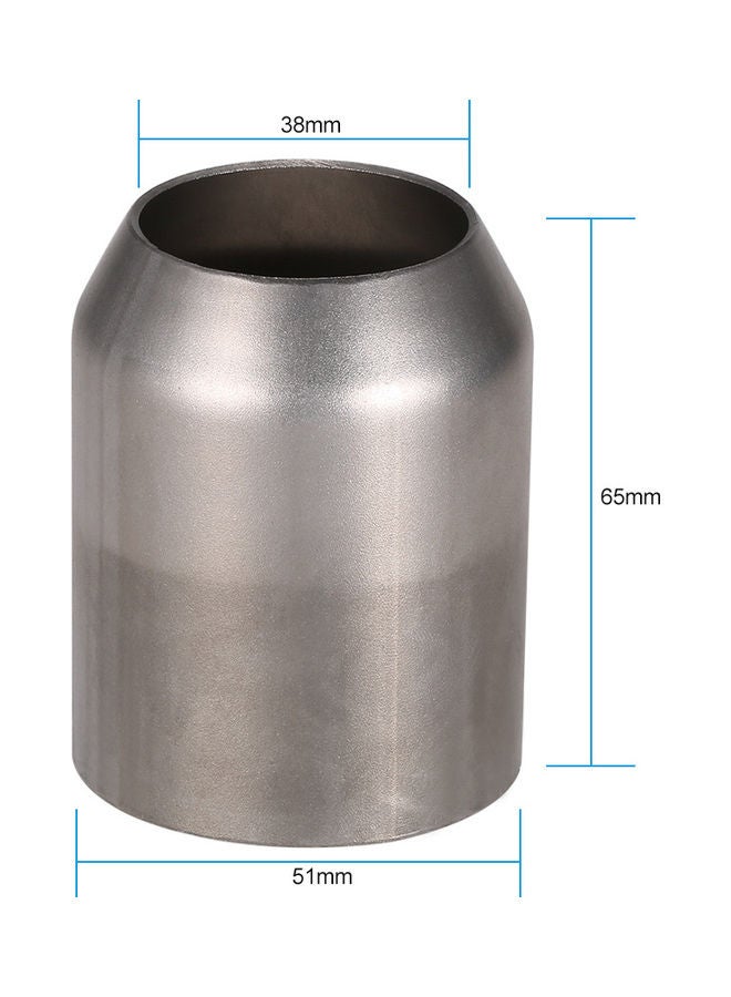 NIBEMINENT Carbon Fiber Colour Small Hexagon Oblique Tail Refit Exhaust Muffler 51mm - Image 2