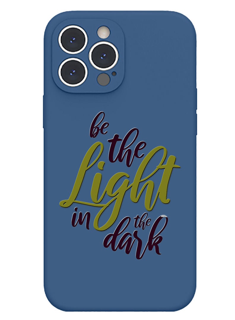 Theodor Protective Slim Fit Case Liquid Silicone Cover with Full Body Protection Anti-Scratch Shockproof Case For iPhone 12 Pro Max Blue  - Be the Light in the Dark - Image 1