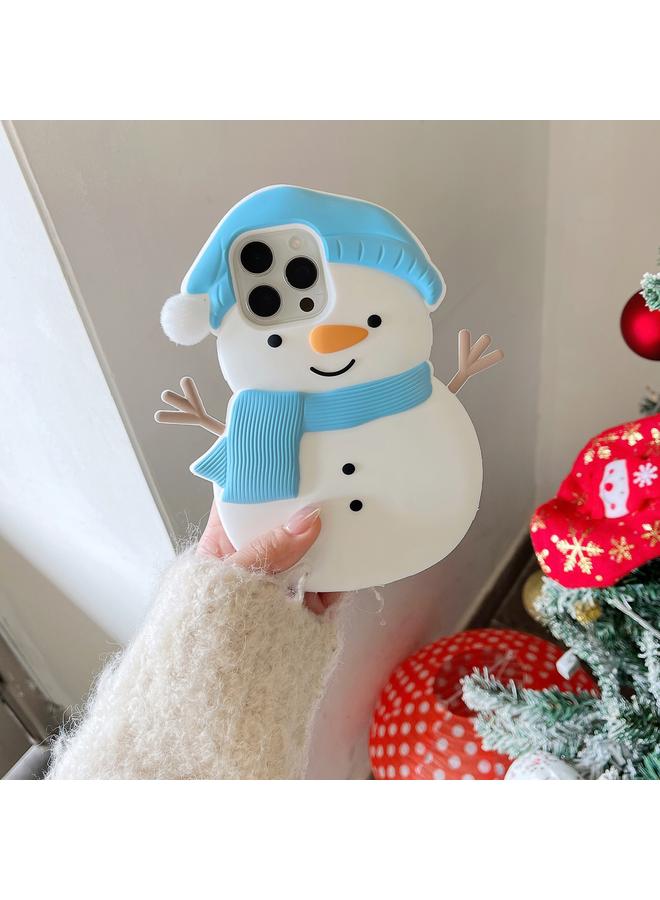 S-TOP Case For iPhone 14 Pro Christmas Snowman Silicone Phone Case - Image 2