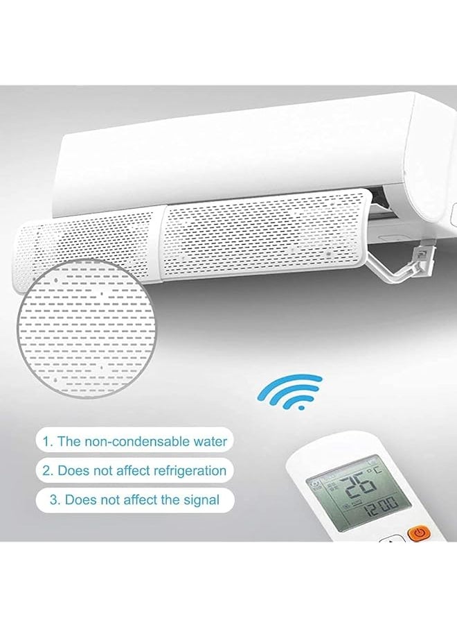 Air Conditioner Deflector 180° Adjustable Air Conditioner Wind Shield With Air Holes Air Conditioning Vent Deflector For Wind Protection Wind Blocking And Directional