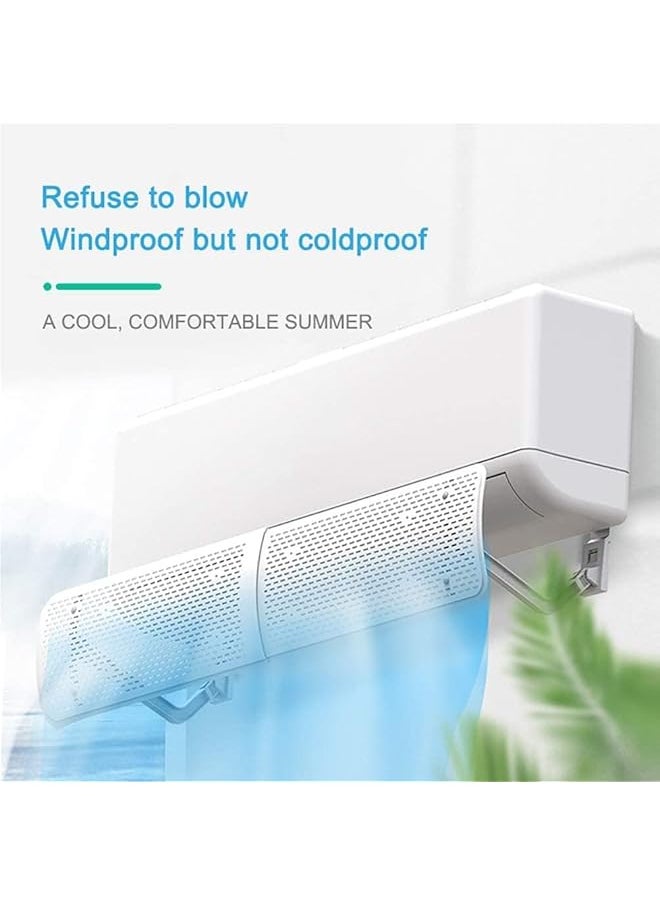 Air Conditioner Deflector 180° Adjustable Air Conditioner Wind Shield With Air Holes Air Conditioning Vent Deflector For Wind Protection Wind Blocking And Directional