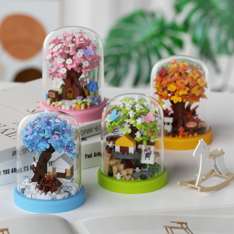 Seasonal Tree House Building Blocks Set Compatible with Lego - Image 2