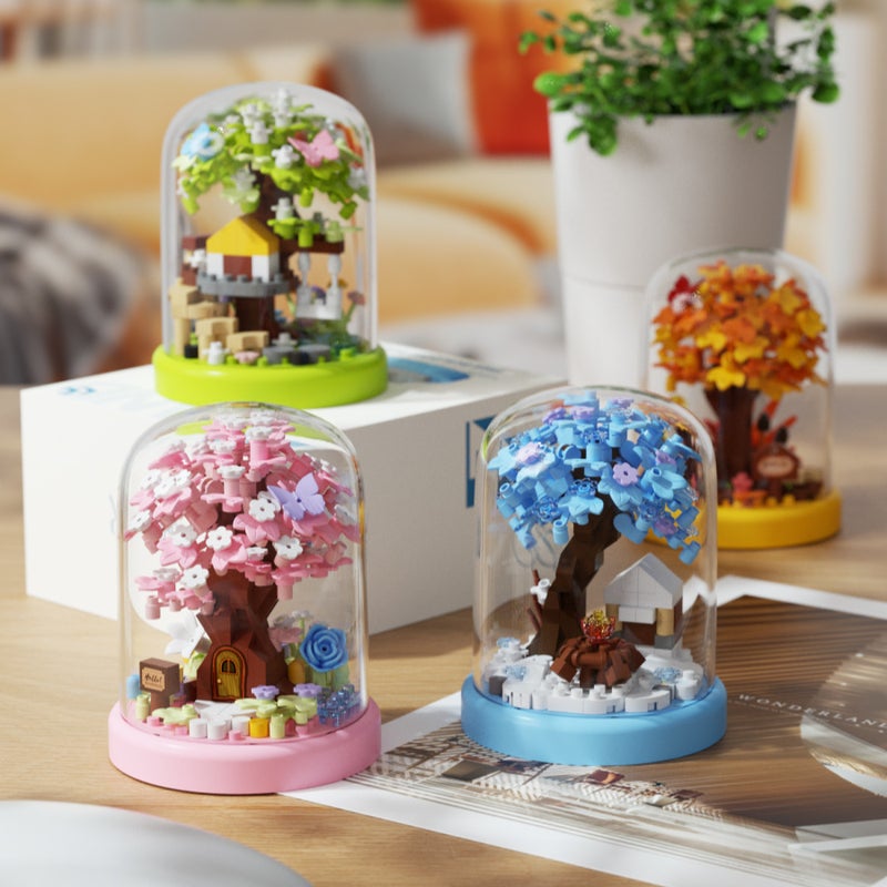 Seasonal Tree House Building Blocks Set Compatible with Lego - Image 1