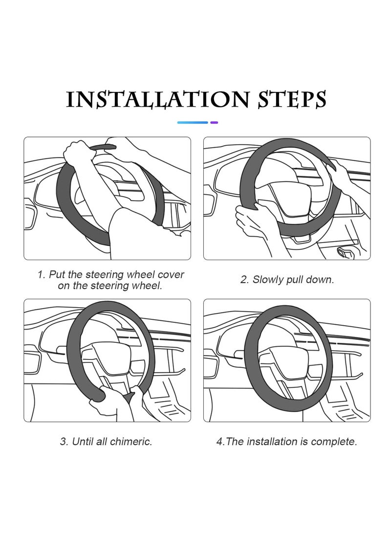 3XR - 3XR Car Steering Wheel Cover Decoration For Universal Cars Good Grip J2146 - Image 1