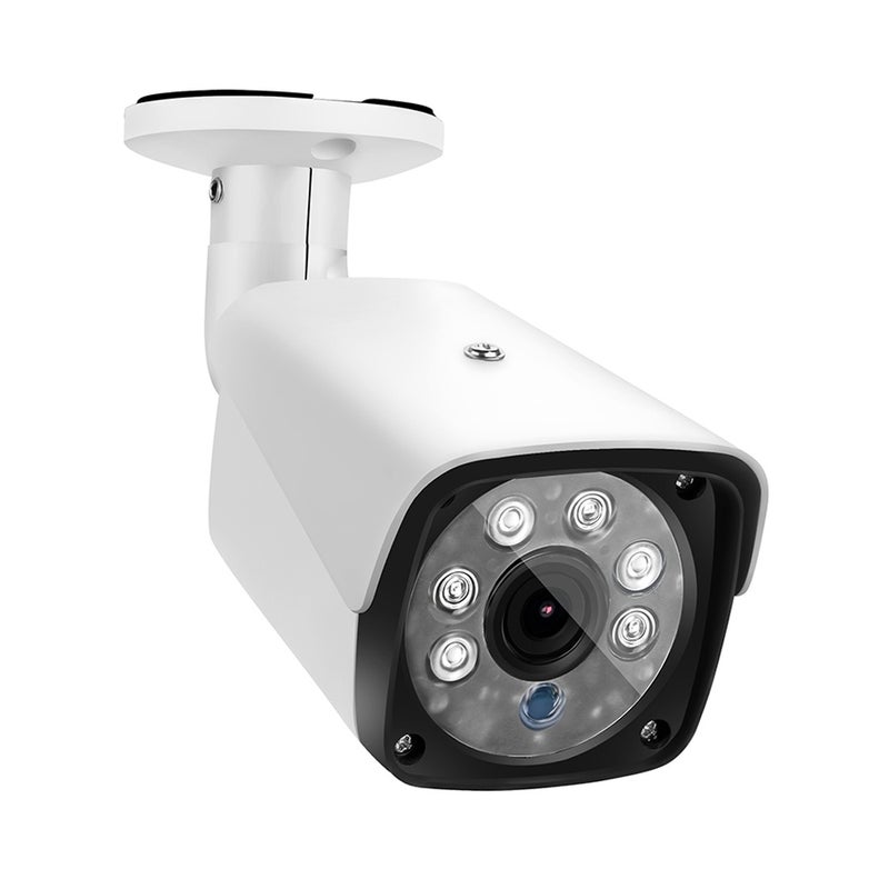 633W / A 3.6mm Lens 1500 TVL CCTV DVR Surveillance System IP66 Weatherproof Indoor Security Bullet Camera with 6 LED Array, Support Night Vision(White) - Image 2