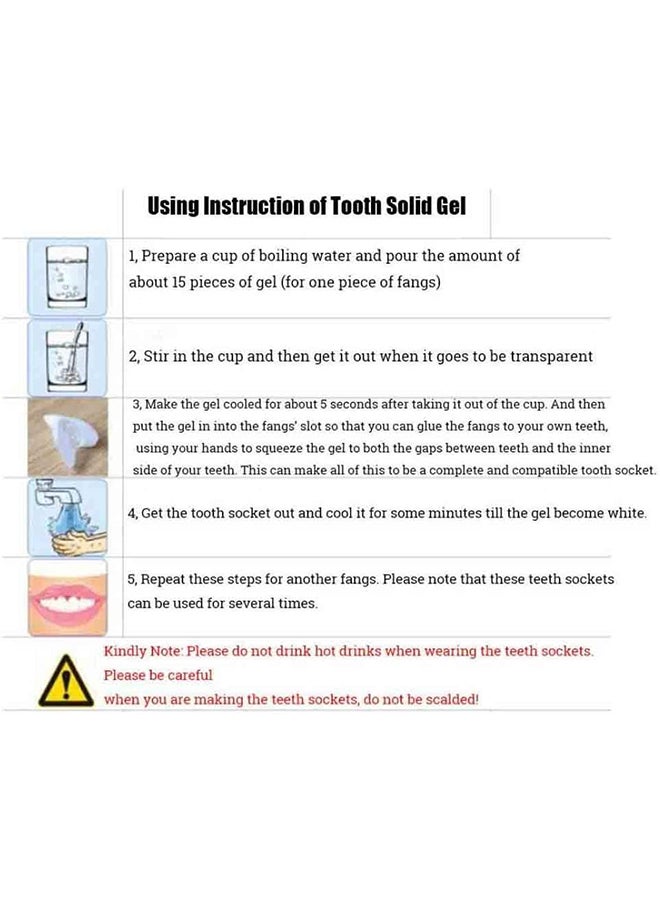 Flytec Vampire Teeth Solid Glue Fangs Party Prop For  Non-Toxic Material - Image 5