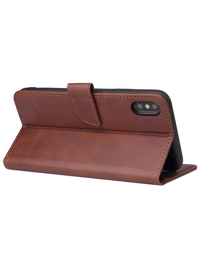 S-TOP Case For iPhone X / XS Calf Texture Buckle Horizontal Flip Leather Case with Holder & Card Slots & Wallet - Image 4