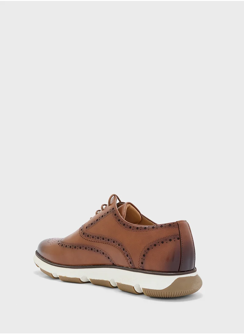 روبرت وود Brogue Design Oxford Casual Lace Ups