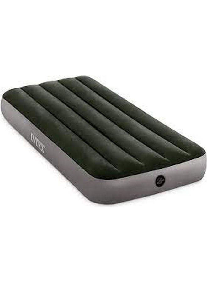 INTEX Junior Twin Dura-Beam Prestige Downy Airbed microfiber Green 191 x 76 x 25cm - Image 1