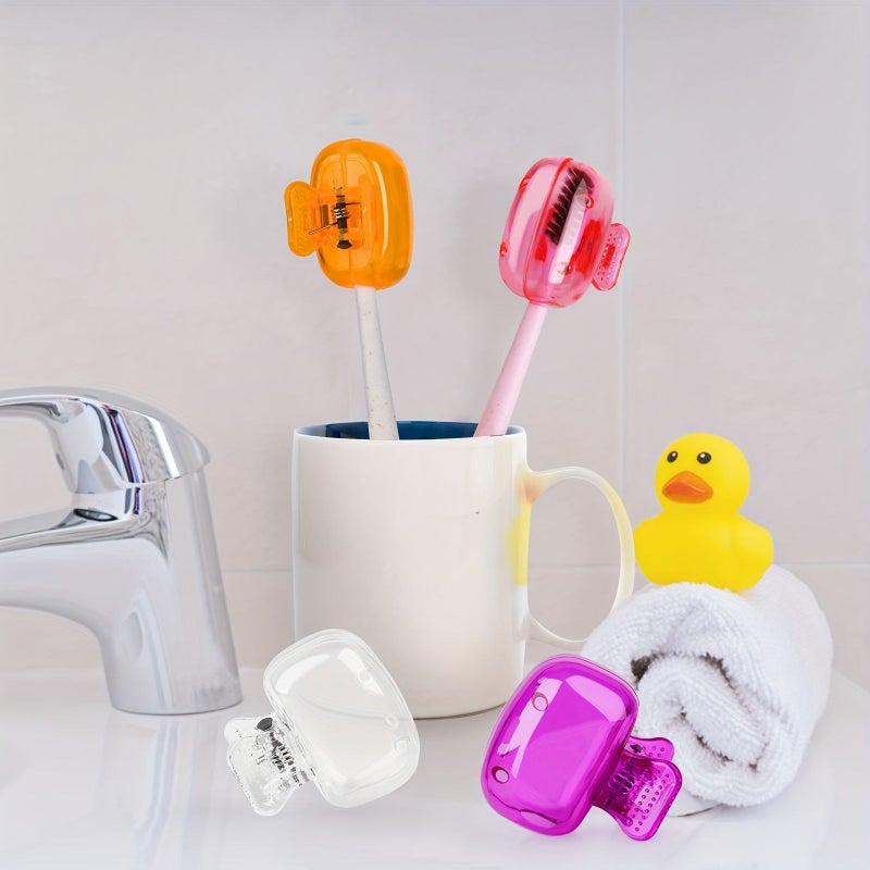4 Pcs Portable Toothbrush Head Cover Case Protector Cap Holder For Travel Daily Use - Image 3