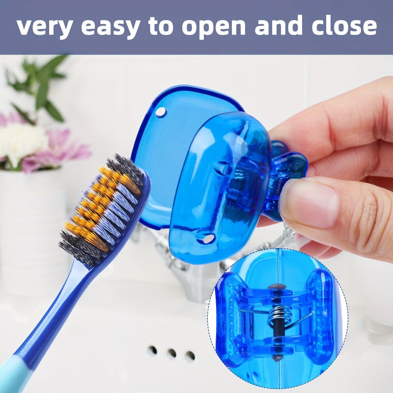 4 Pcs Portable Toothbrush Head Cover Case Protector Cap Holder For Travel Daily Use - Image 1