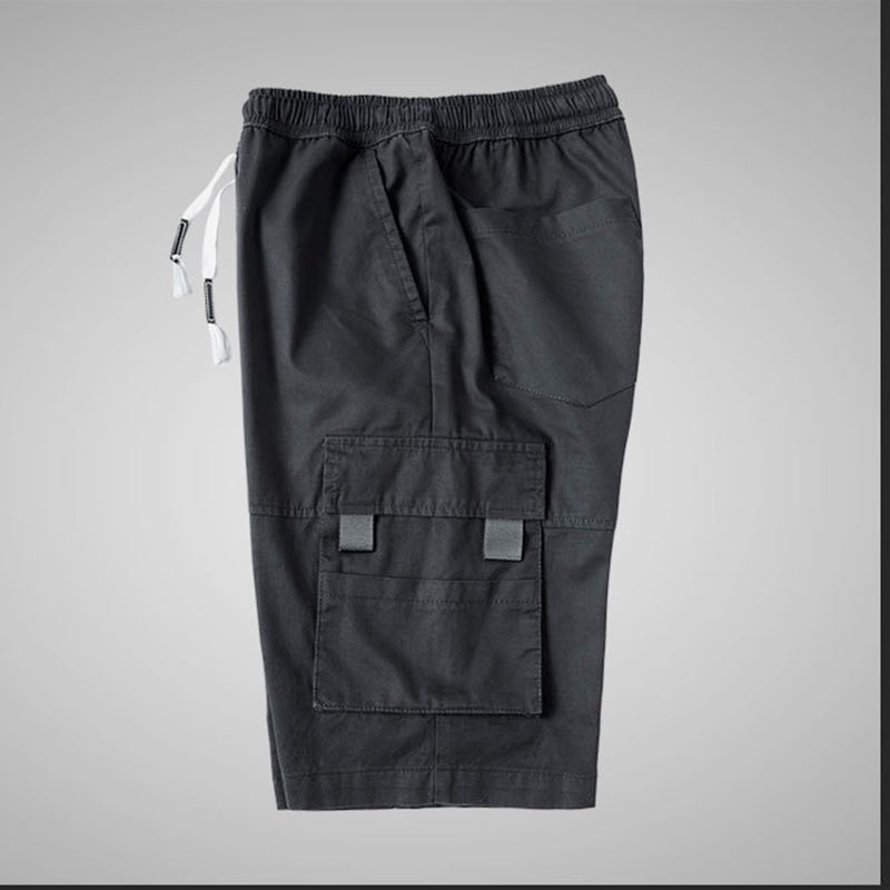 👕 شورتات رجالية صيفية مريحة قابلة للتنفس مقاس XL أسود - Image 2