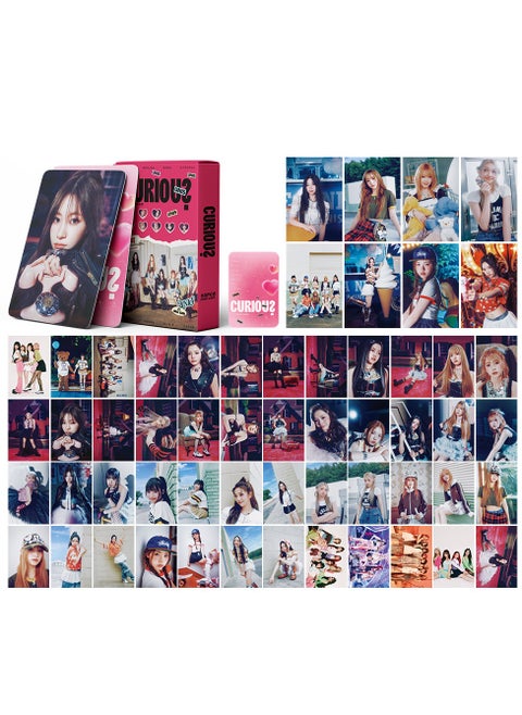 Integrated small card KPOP Korean Wave photo card 55 boxed DIY collection IVE support UNIS small card -CURIOUS