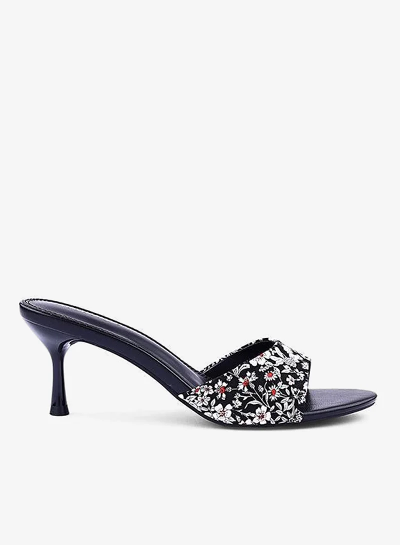 IconStyle Womens floral printed stiletto heeled sandals