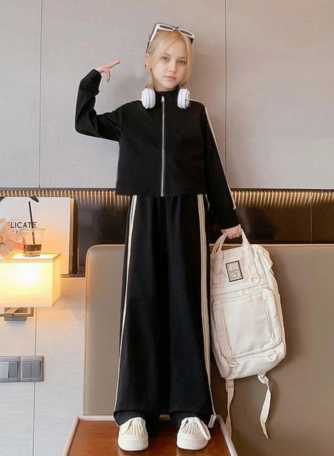 تايك تو مجموعة من جاكيت بخطوط جانبية مع بنطال