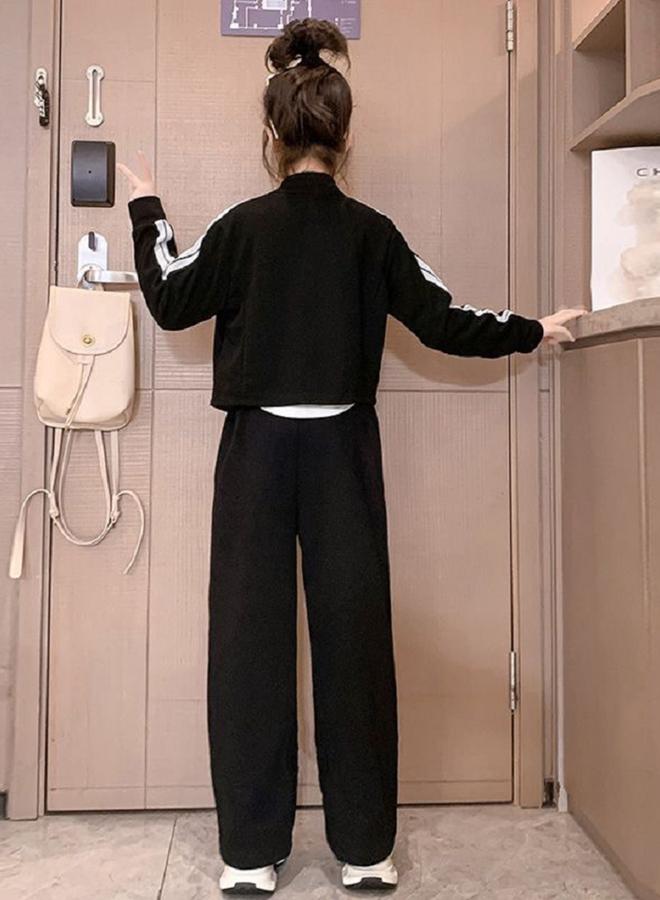 Take Two Teens Side Striped Panel Jacket and Pants Set - Image 5