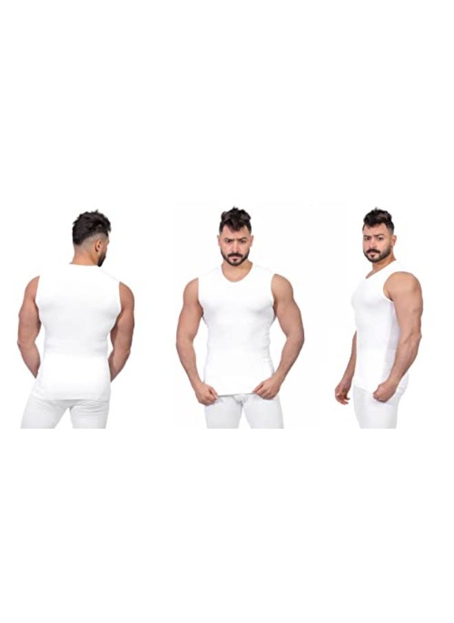 DICE Dice Pack of 3 DM186 Cut Flannel Round Neck White 