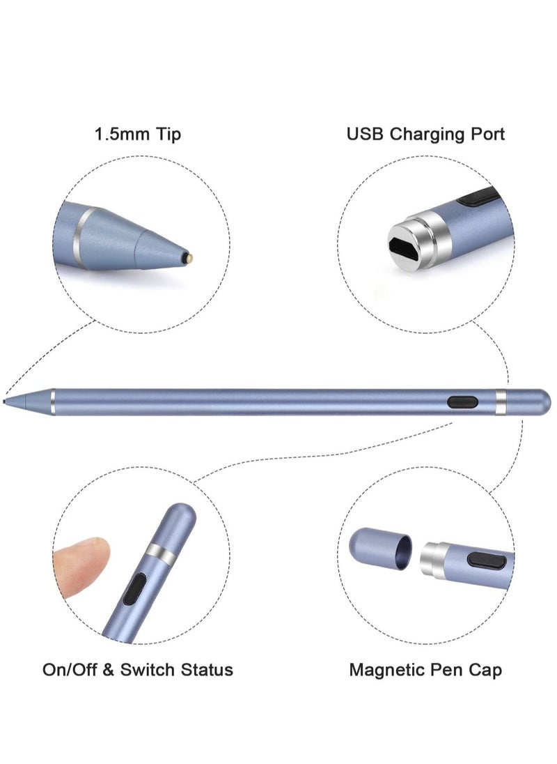 ELTRAZONE - Active Stylus Pens for Touch Screens, Rechargeable Digital Stylish Pen Pencil Universal for iPhone/iPad Pro/Mini/Air/Android and Most Capacitive Touch Screens - Image 1