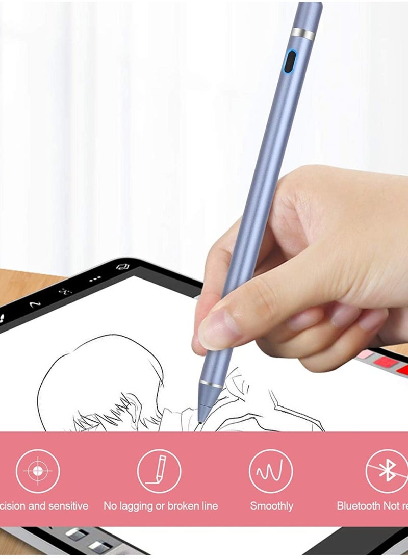 ELTRAZONE - Active Stylus Pens for Touch Screens, Rechargeable Digital Stylish Pen Pencil Universal for iPhone/iPad Pro/Mini/Air/Android and Most Capacitive Touch Screens - Image 1