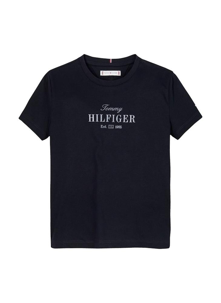TOMMY HILFIGER - Kids Tommy Script Ss T-Shirt - Image 1