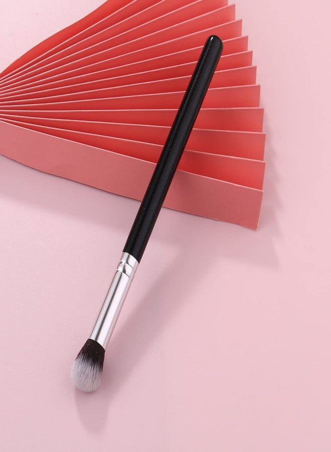IPRESTA Angled Blush Brush with Black Wooden Handle Bonic wool fiber shadow makeup brush (E19) - Image 3