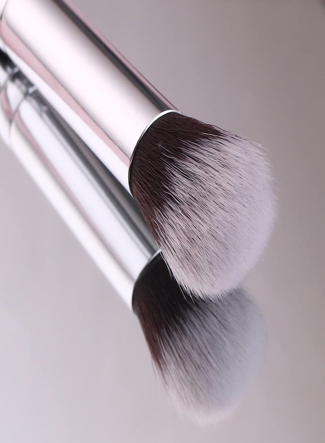 IPRESTA Angled Blush Brush with Black Wooden Handle Bonic wool fiber shadow makeup brush (E19) - Image 5