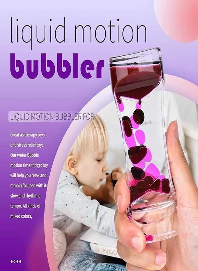 Dino's DINOS Liquid Motion Bubbler Timer Sensory Toys for Relaxation, Water Motion Timer Fidget Toy Anxiety Toys for All Age,drip Oil Motion Bubble Sensory Play for Office Home Table Decoration (1 Pack) - Image 2