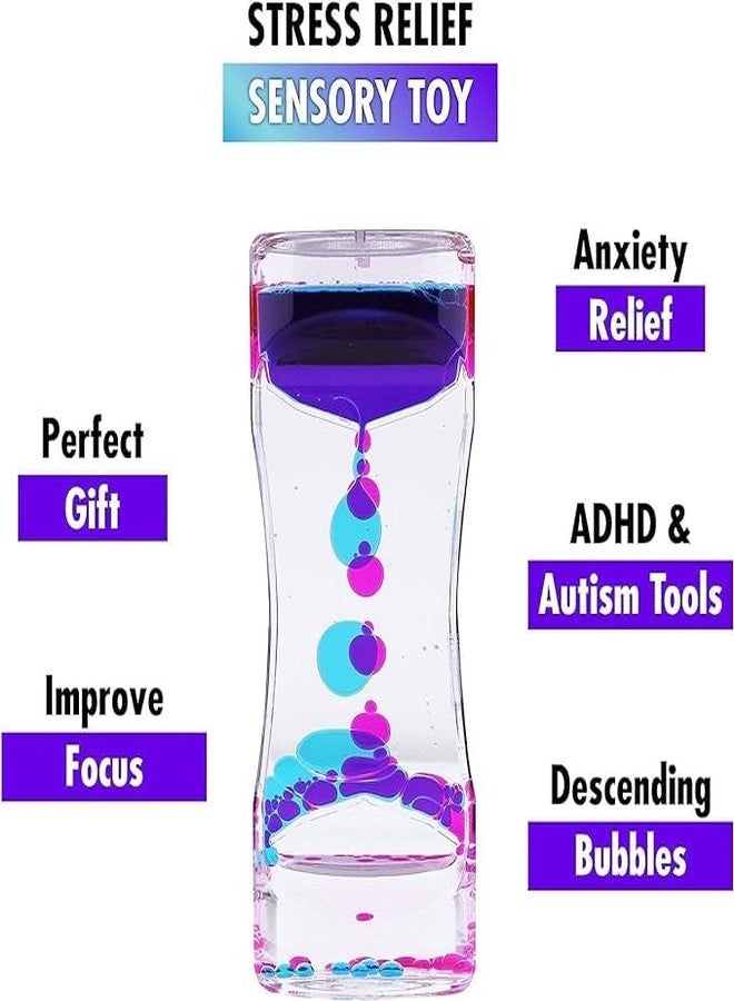 Dino's DINOS Liquid Motion Bubbler Timer Sensory Toys for Relaxation, Water Motion Timer Fidget Toy Anxiety Toys for All Age,drip Oil Motion Bubble Sensory Play for Office Home Table Decoration (1 Pack) - Image 4