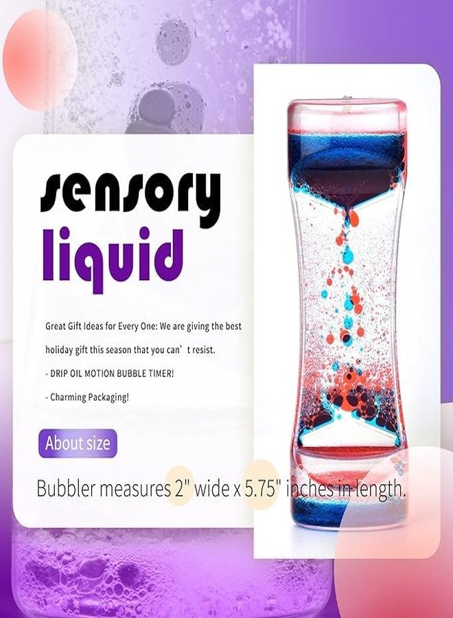Dino's DINOS Liquid Motion Bubbler Timer Sensory Toys for Relaxation, Water Motion Timer Fidget Toy Anxiety Toys for All Age,drip Oil Motion Bubble Sensory Play for Office Home Table Decoration (1 Pack) - Image 5
