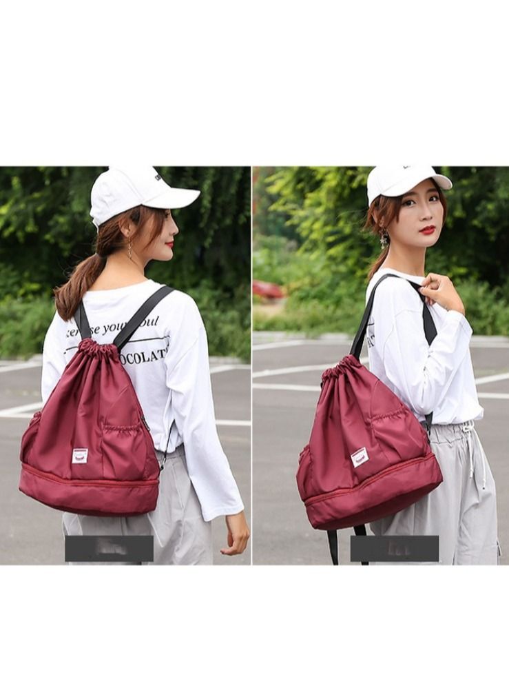 M MIAOYAN M MIAOYAN new fashion outdoor casual beam mouth backpack men and women fashion sports football bag - Image 5