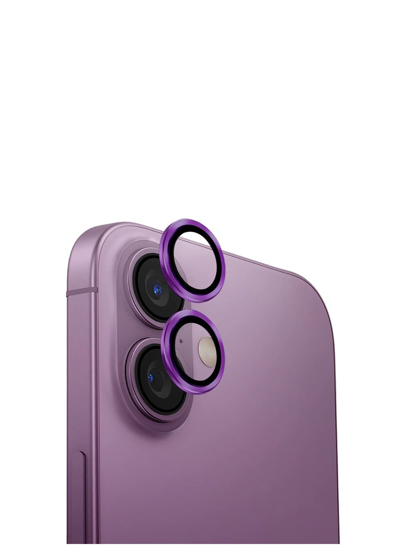 darc iPhone 16 Plus & 16 Standard Camera Lens Protector Anti-Fingerprint - Flamed Pink 