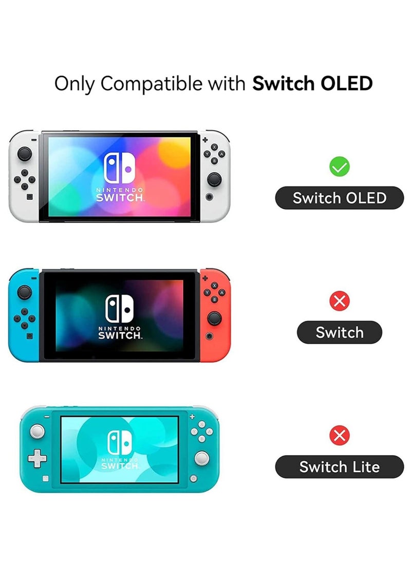 Generic Cute Plush Protective Case Cover Compatible with Nintendo Switch OLED Console and Joy Con - Shock-Absorption and Anti-Scratch Skin Case for OLED Switch - Plush Bear  - Image 3
