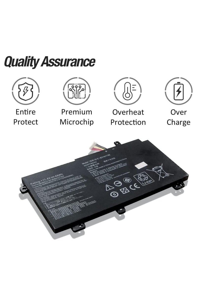 Lynacz Original B31N1726 Battery for Asus TUF Gaming FX504 FX504GE FX504GM FX505GT FX505DV FX505GM FX80GD FX80GE FX80GM FX505DU FX505DT FX505GD FX504G FX504GD Series 11.4V 4400mAh 50Wh Replacement Laptop Battery - Image 4