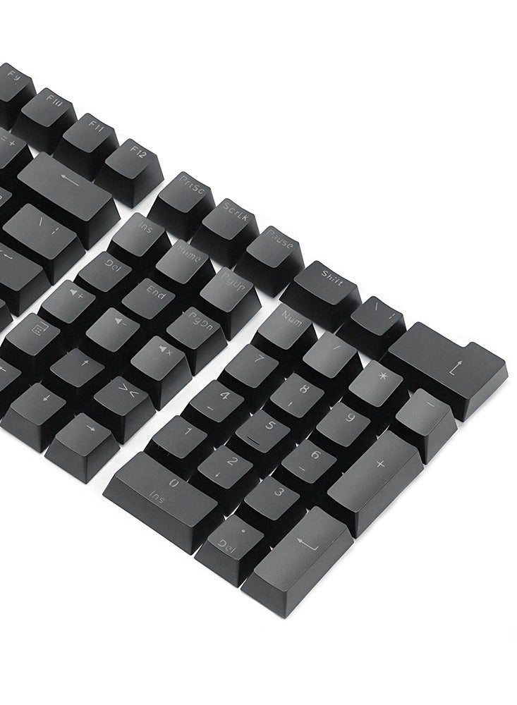 104KB الأسود العربية تصنيع المعدات الأصلية تكوين مفتاح RGB الخلفية لوحة المفاتيح الميكانيكية مجموعة ، مع طلاء المضادة يتلاشى