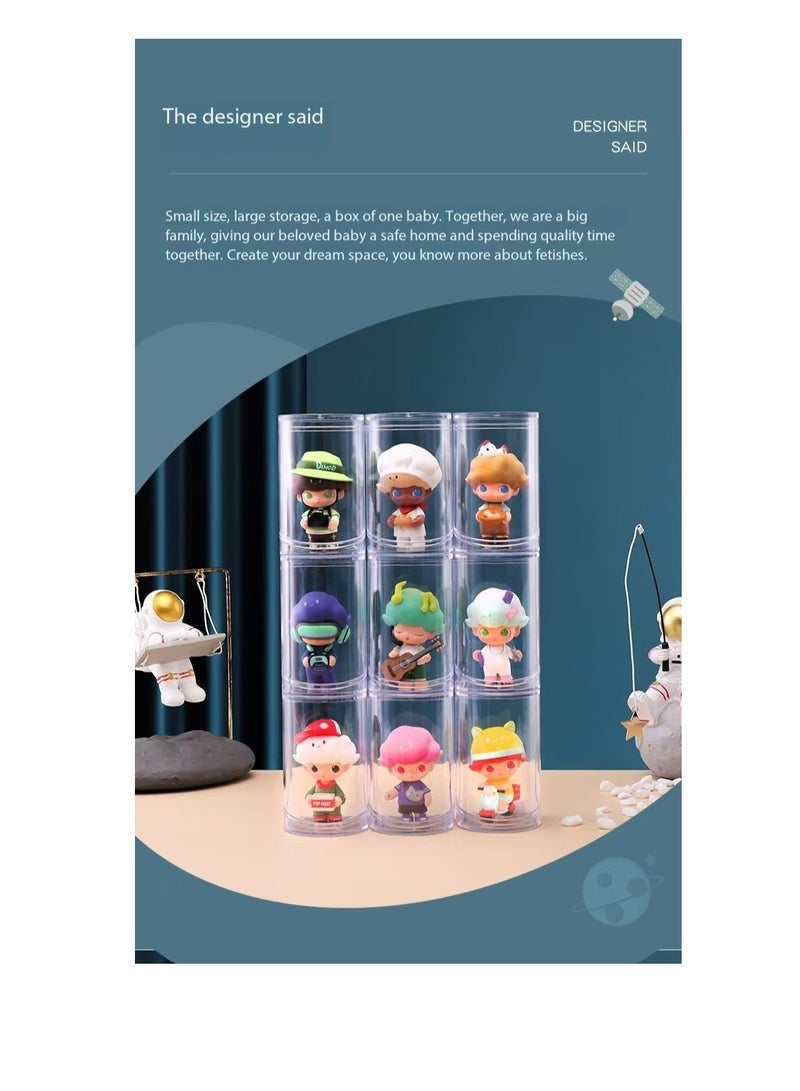 CityRiya-Long Clear Display Case,Creative Display Case, Clear Plastic Storage Box for Mini Toys,Dust-Proof Collectibles Action Figure,ollectibles and Miniature Figurine Collection, Stackable Dustproof Display Box for Dolls Height Under 10cm (12pcs) - Image 5