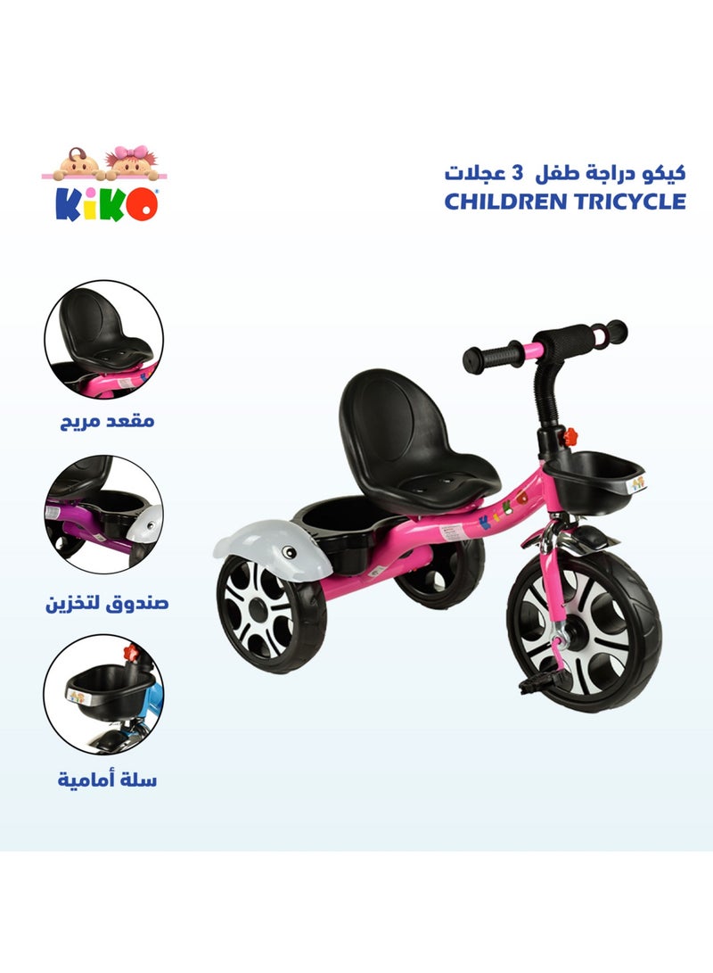 Kiko Children Tricycle 5 Pc - Pink - Image 2