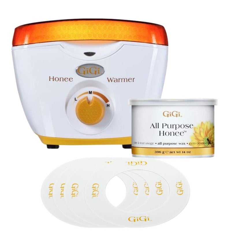 GiGi Hair Removal Wax Warmer with All Purpose Honee for 14 oz Wax Cans