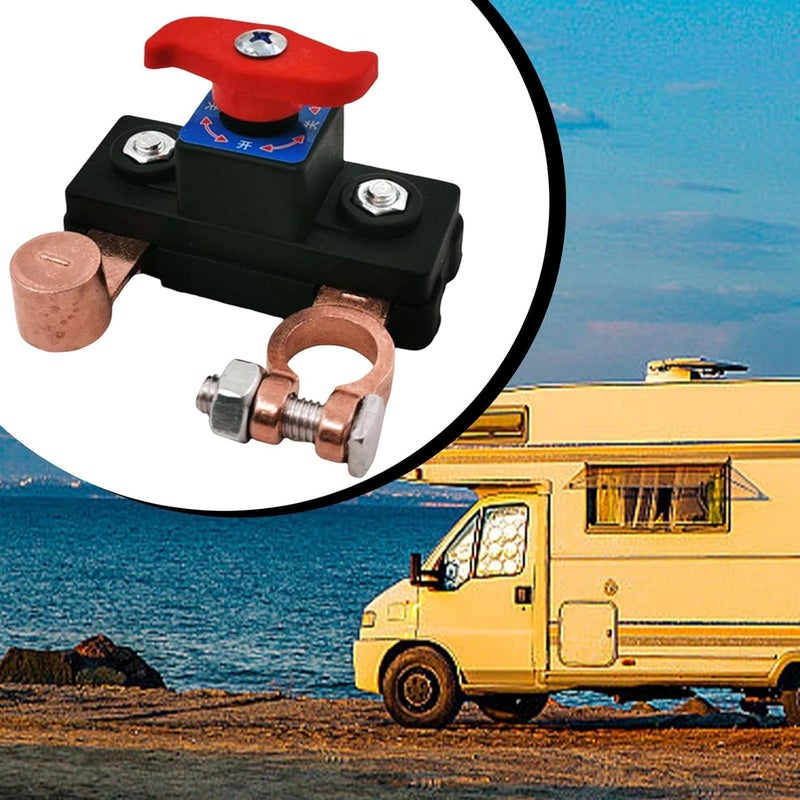 مفتاح فصل بطارية نحاسي ثقيل للسيارة والقارب والشاحنة والعربة السكنية - Image 5