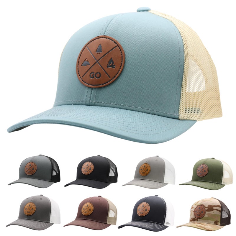 LINDO Trucker Hat - GO Outdoors (Sky Blue) - Image 1