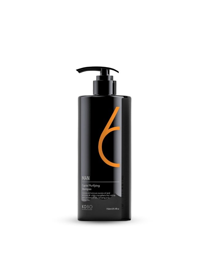KOBO PROFESSIONAL 6 MAN CAPITAL PURIFYING SHAMPOO 750ML