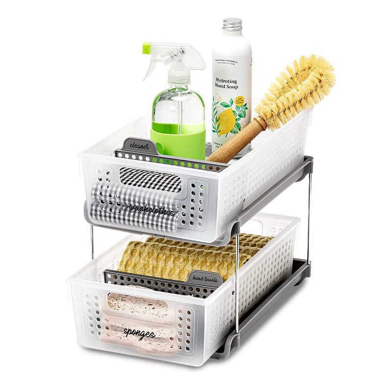 madesmart Antimicrobial 2 Tier Organizer  Pack of 1  Frost - Image 2