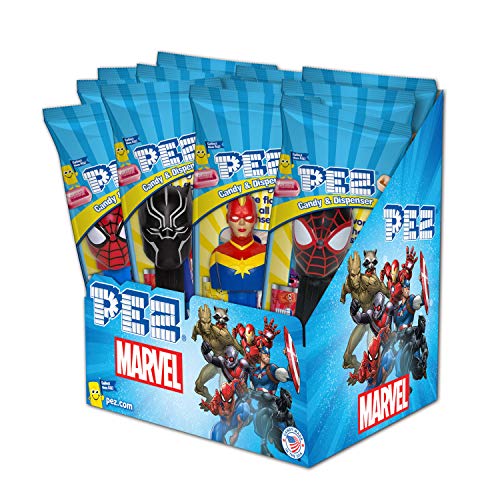 PEZ Candy Marvel Assortment Pack of 12 individually wrapped - Image 1
