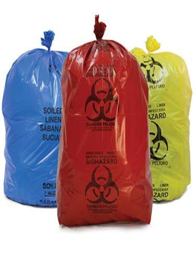 BESURAKSHIT Bio Hazard/Bio-Medical Waste Bag (21x24 Inch, Red-20, Blue-20, Yellow-20) Pack of 60 - Image 1