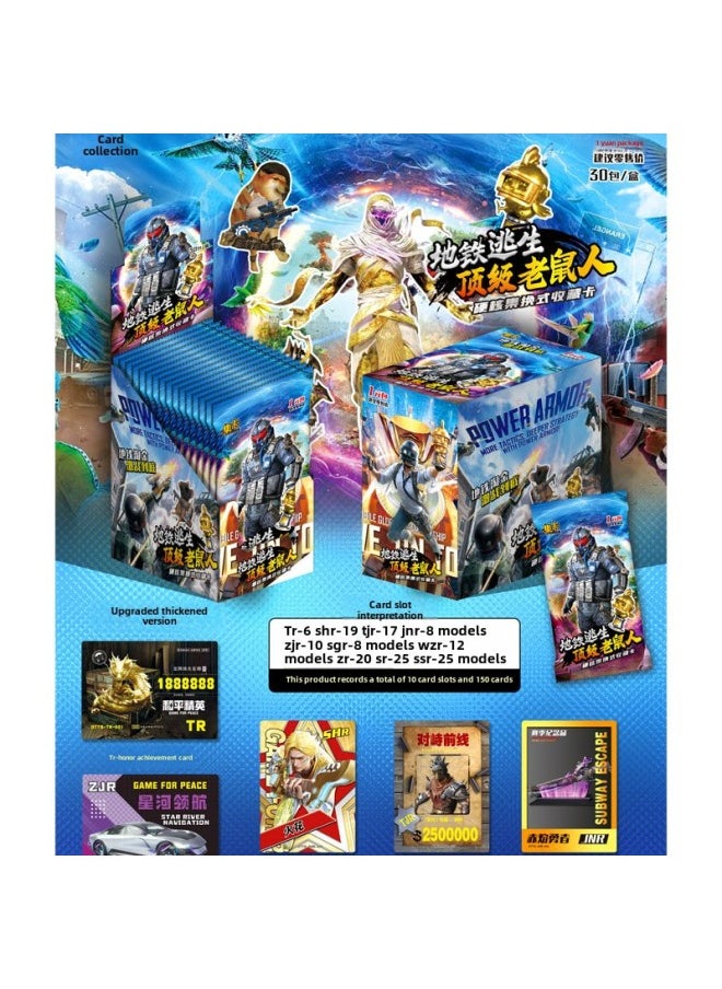 Generic - Board Game Card Casual Full Set Subway Escape Top Mouse Man Goddess Story Full Thickness Card Collection Toy-Color:[ Minecraft] 1 Yuan Pack Thick Card, 30 Packs In A Box, A Total Of 90 Cards - Image 1
