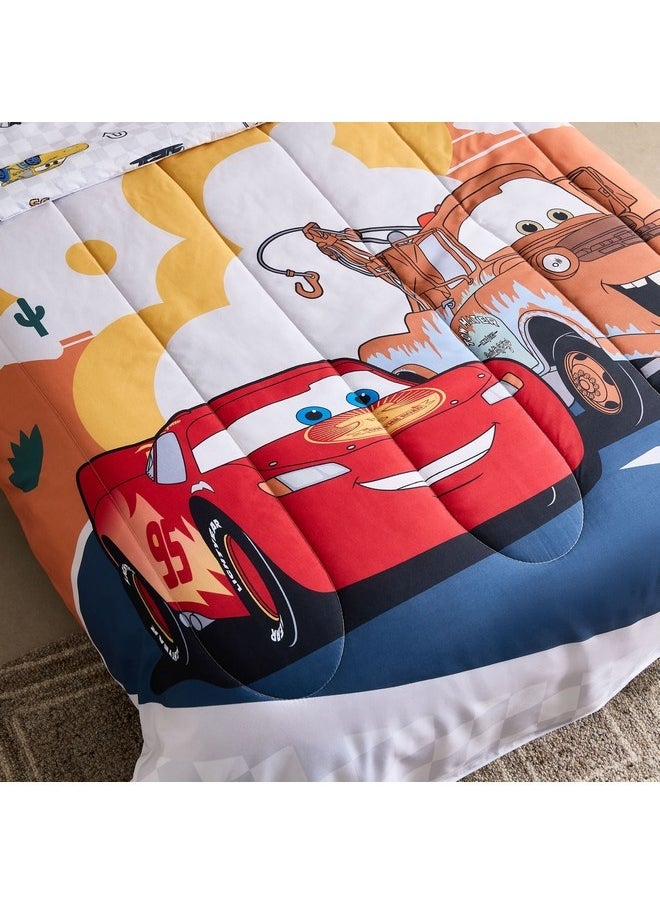 Home Box - Cars 2-Pieces Ready for Road Single Comforter Set 135 x 220 cm - Image 1