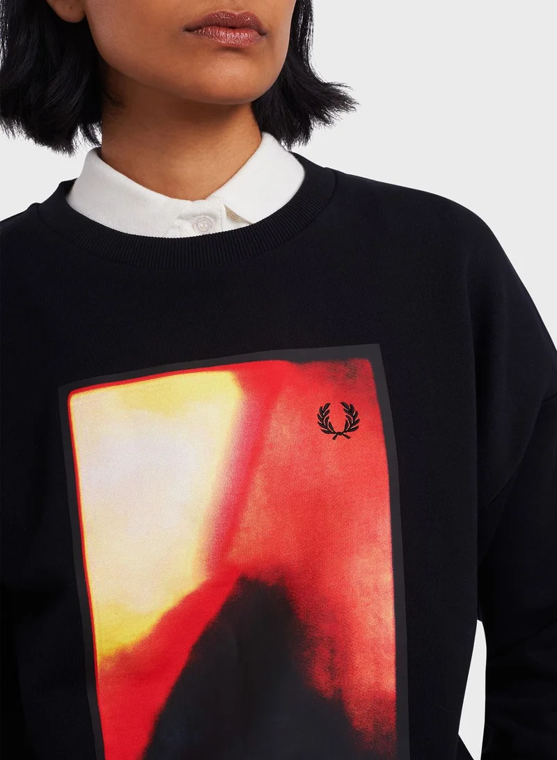 FRED PERRY Graphic Sweatshirt