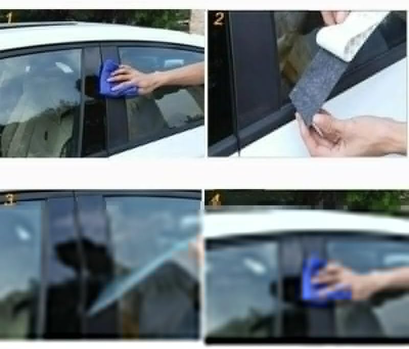 Vuzmode 10PCS Window Trim Cover for Toyota Vios 2014-2019 - Image 5