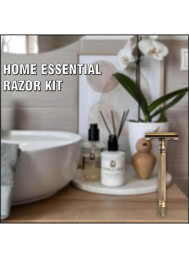 Pearl Shaving Double Edge Close Comb Safety Razor (SS-01 CC (Antique Brass)) -Shaving Razor for Men | Classic & Traditional Shaving Kit for Men | Premium Blade razors for Father's day Gift Option - Image 5